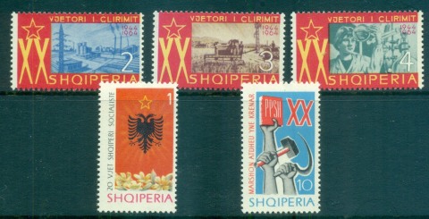 Albania-1964-Libreation-Anniv