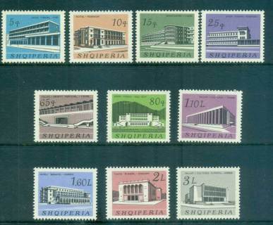 Albania-1965-Buildings-MUH-lot69542