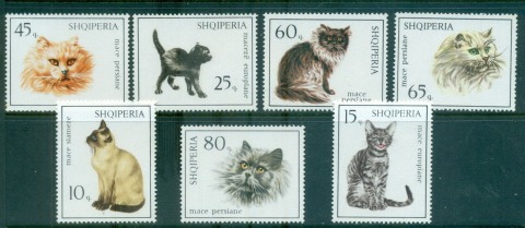 Albania-1966-Cats-MUH-lot69572