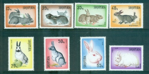 Albania-1967-Hares-rabbits-MUH-lot69611