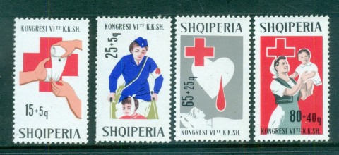 Albania-1967-Red-Cross-MUH-lot69625