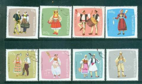 Albania-1967-Regional-Costumes-CTO-lot69605