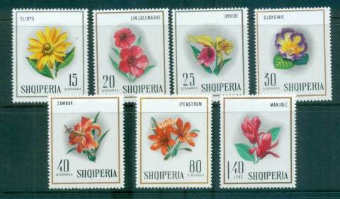 Albania-1968-Flowers-MUH-lot69641