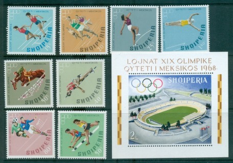 Albania-1968-Mexico-City-Olympics-MS-MUH-lot69651