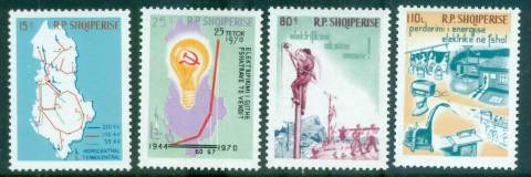 Albania-1970-Electrification-MUH-lot69715