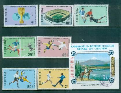 Albania-1970-World-Cup-Soccer-Championships-MS-CTO-lot69705