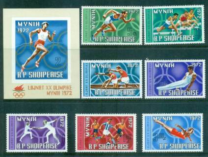 Albania-1971-Munich-Olympics-MS-MUH-lot69737