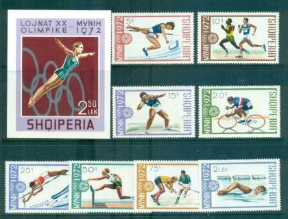 Albania-1972-Munich-Olympics-MS-MUH-lot69761