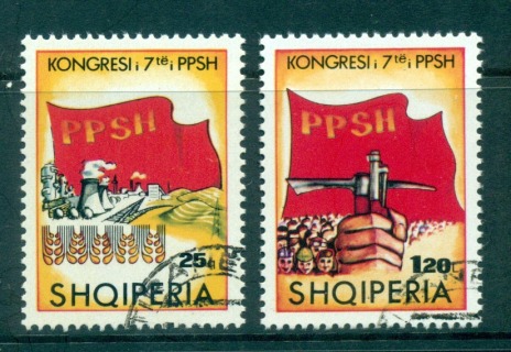 Albania-1976-Anti-faschist-Demonstrations-CTO-lot69826