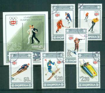 Albania-1976-Winter-Olympics-Innsbruck-MS-CTO-lot69815