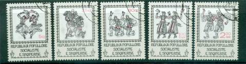 Albania-1978-Folk-Dancing-CTO-lot69844