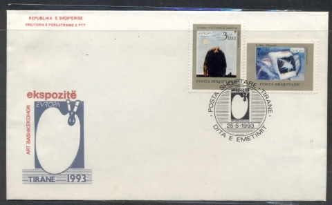 Albania-1993-Europa-Modern-Art-FDC