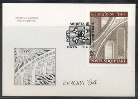 Albania-1994-Europa-Scientific-Discoveries-MS-FDC