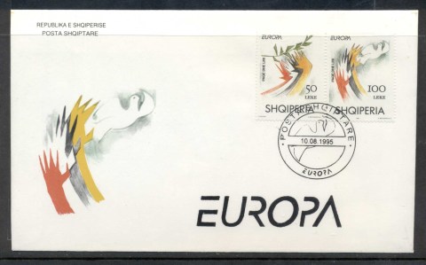 Albania-1995-Europa-Peace-Freedom-FDC