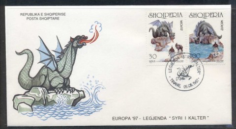 Albania-1997-Europa-Myths-legends-FDC