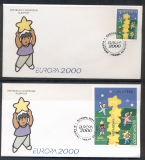 Albania-2000-Europa-Field-of-Stars-2x-MS-FDC