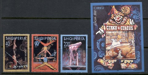 Albania-2002-Europa-Circus-MS-MUH