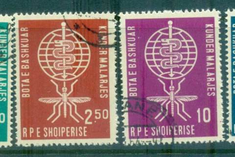 Albania-1962-WHO-Anti-Malaria-CTO-lot69464