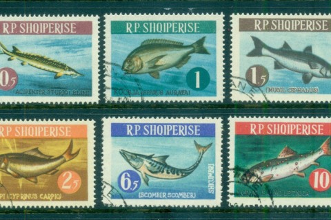 Albania-1964-Fish-CTO-lot69489