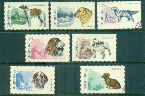 Albania-1966-Dogs-CTO-lot69583
