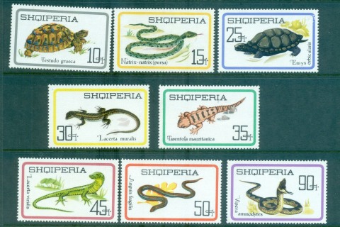 Albania-1966-Reptiles