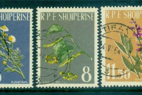 Albania-1962-Medicinal-Plants-CTO-lot69465