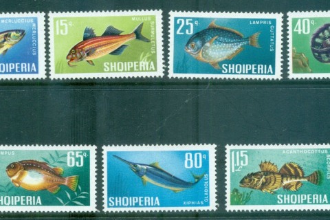 Albania-1967-Fish-MUH-lot69590