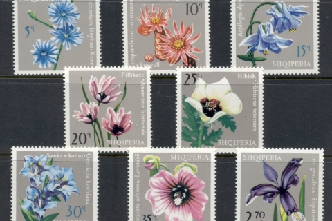 Albania-1972-Protected-Flowers-MUH