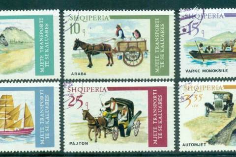 Albania-1975-Albanian-Transport-in-the-past-CTO-lot69812