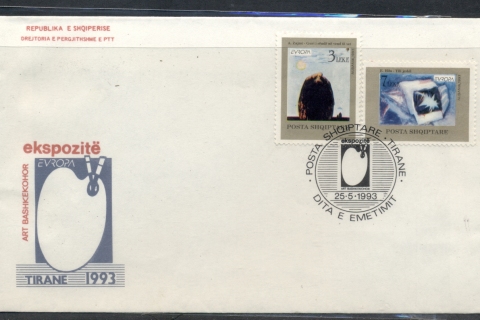 Albania-1993-Europa-Modern-Art-FDC