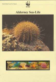 Alderney-1993 WWF Sealife Strip
