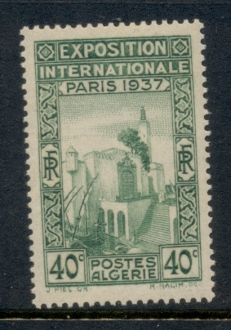 Algeria 1937 Paris International Expo 40c