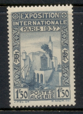 Algeria 1937 Paris International Expo 1.50f