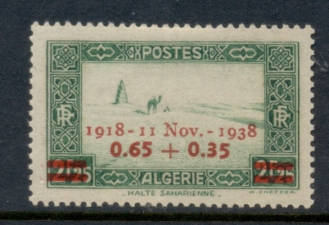 Algeria 1938 Armistice 20th Anniv.