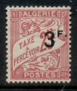 Algeria-1927 Postage Due Surch 3f on 25c