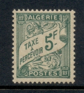 Algeria 1947 Postage Due 5f