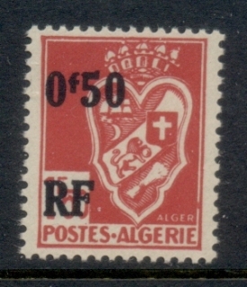 Algeria 1945 Surcharge RF 50c on 1.50f