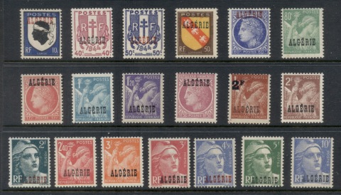 Algeria 1945-47 Stamps of France Opt Algerie