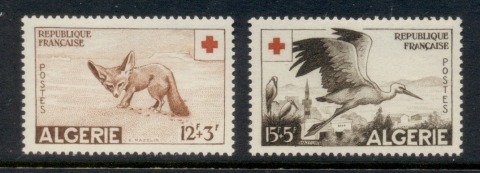 Algeria 1957 Red Cross, Wildlife