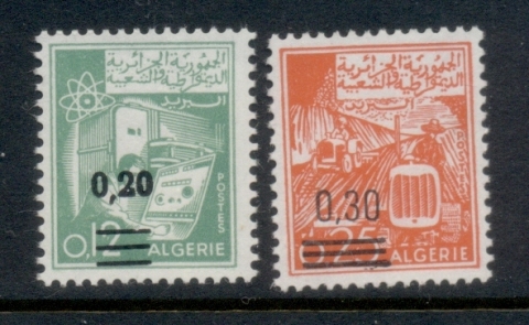 Algeria 1969 Surcharges