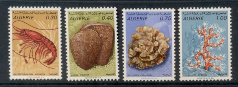 Algeria 1970 Molluscs, Coral, Fossils