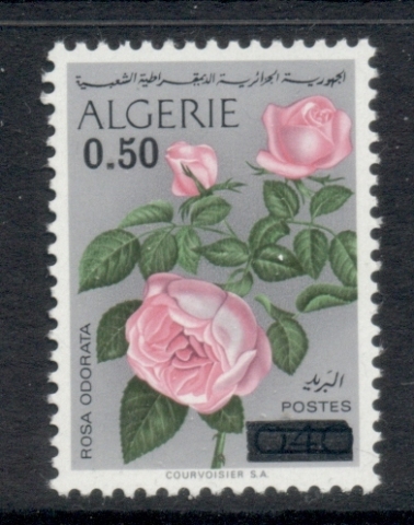 Algeria 1975 Flowers Surch 50c on 40c