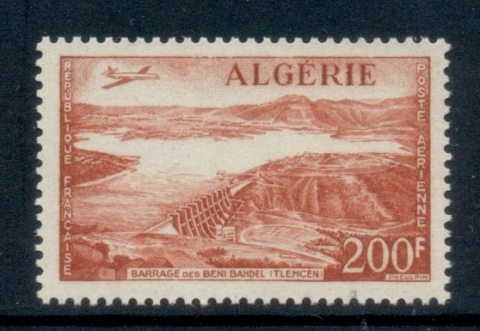 Algeria 1957 Airmail Beni Bahdel dam