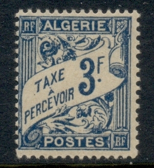 Algeria 1926-27 Postage Due 3f