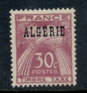 Algeria 1947 Postage Due Opt Algerie 30c