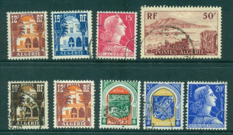 Algeria-1950s-Asst-Oddments-9-Fu-lot31074