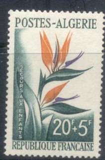 Algeria-1958-Bird-of-Paradise-Flower-MLH