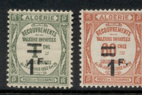 Algeria-1927-32 Postage Dues Surch