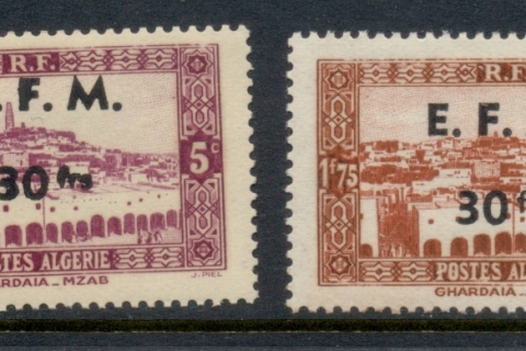 Algeria 1943 Telegraph Stamps