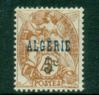 Algeria-1927 Surcharge 5c on 4c